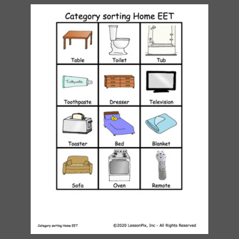 Category sorting Home EET