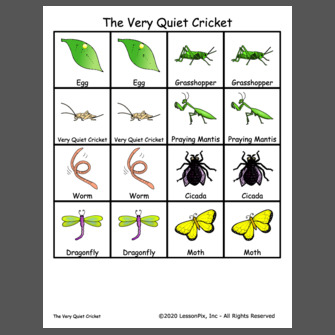 the very quiet cricket coloring page