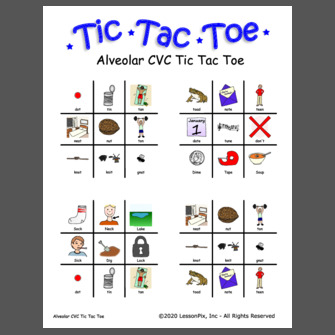 Alveolar CVC Tic Tac Toe