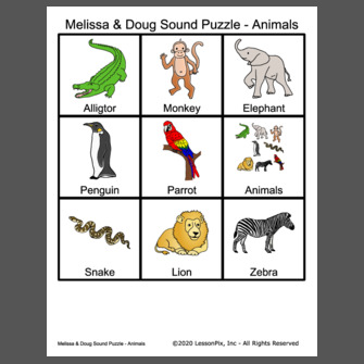 Melissa & Doug Sound Puzzle - Animals