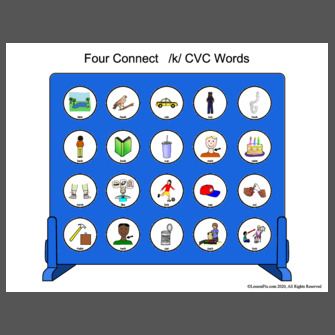 Four Connect /k/ CVC Words