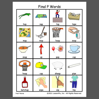 Final P Words