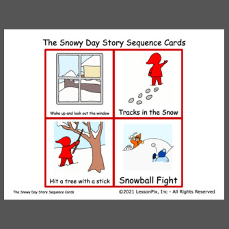 The Snowy Day Story Sequence Cards