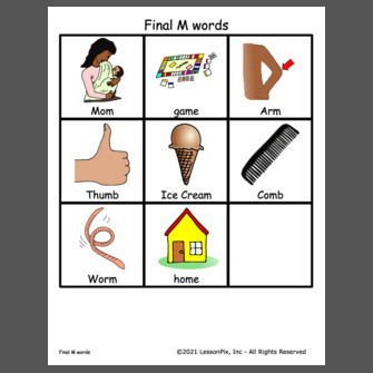 Final M words