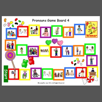 Pronouns Game Board 4