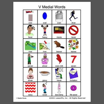 SBRS V Medial Words