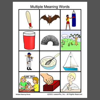 Multiple Meaning Words