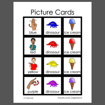 Groovy Joe: Ice Cream and Dinosaurs! Picture Cards