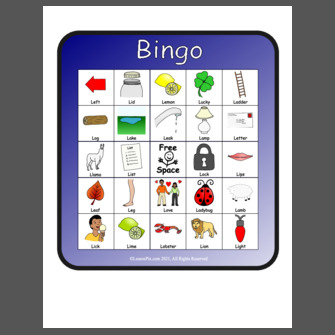 initial /l/ Bingo