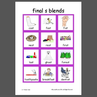 Words With Final S Blends