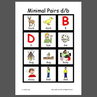 Minimal Pairs D/b