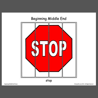 beginning middle and end of words