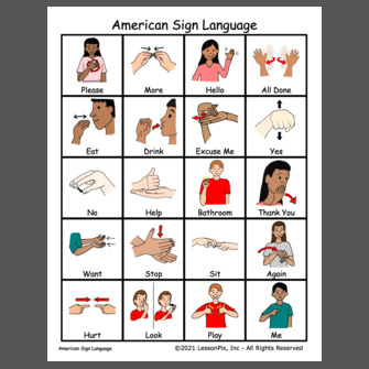 all gone sign language