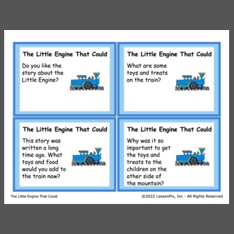 The Little Engine That Could Family Book Sheet - Child & Family Development