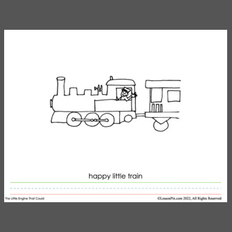 The Little Engine That Could Family Book Sheet - Child & Family Development