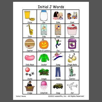 what words have t and j in them