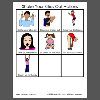 Shake Your Sillies Out Action Song