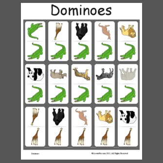 Zoo Animal Dominoes