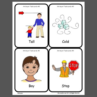 Synonym Flashcards with Pictures