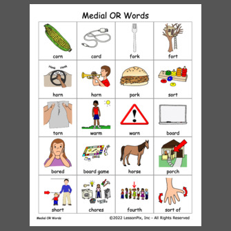 Medial OR Words