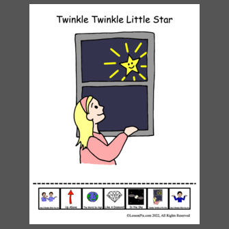 Twinkle Twinkle Little Star (Inscription on Board) - We Create