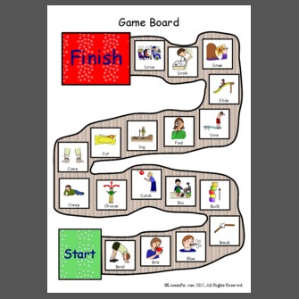 ESL Games Irregular Past Tense Verbs Playing and Flash Cards