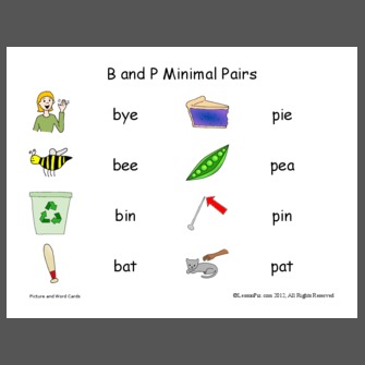 B and P Minimal Pairs