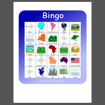 geography class bingo introductions