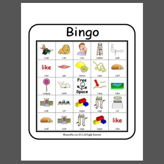 Initial L - Bingo