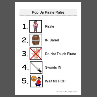 Pop Up Pirate Rules