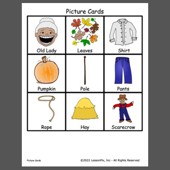 Old Lady who Swallowed some Leaves-pic cards