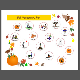 Fall Vocabulary Fun
