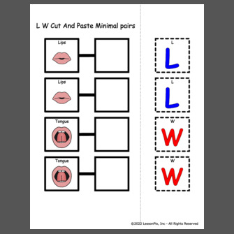 L W Cut And Paste Minimal pairs