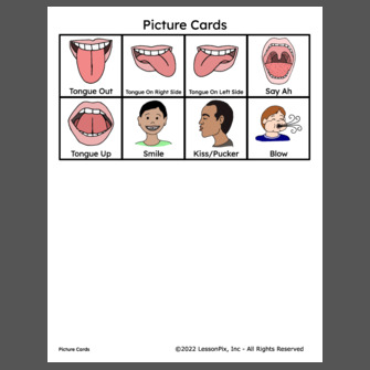 Oral Motor Exercise Pictures