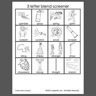 3 letter blend screener 3 letter blend screener