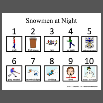Snowmen at Night