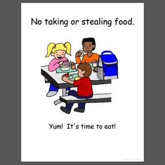 stealing food clipart