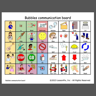 Bubbles communication board