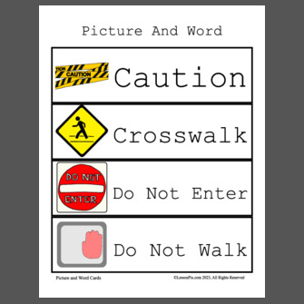 Safety Signs Matching 1