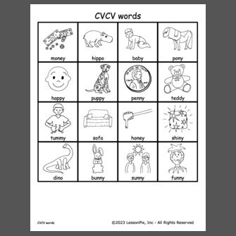 CVCV words