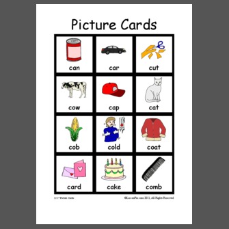 Letter C Picture Cards