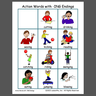 action words list