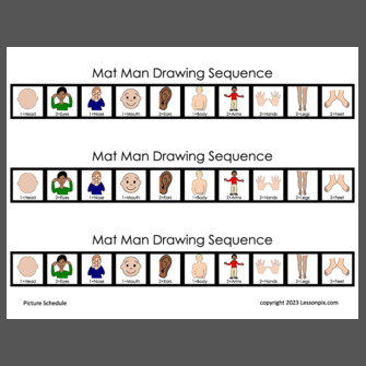 Mat Man Drawing Sequence