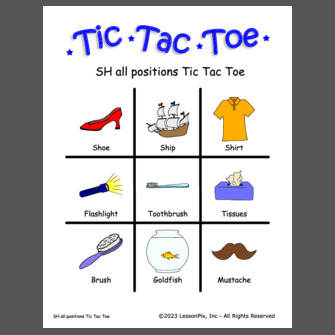SH all positions Tic Tac Toe