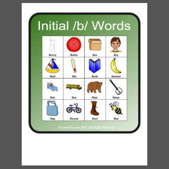 Initial B Words