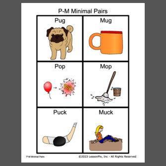 P-M Initial Minimal Pairs