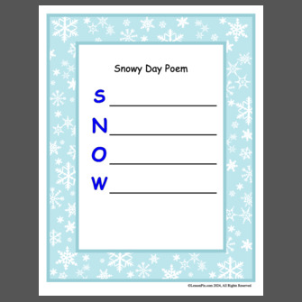 Snowy Day Poem