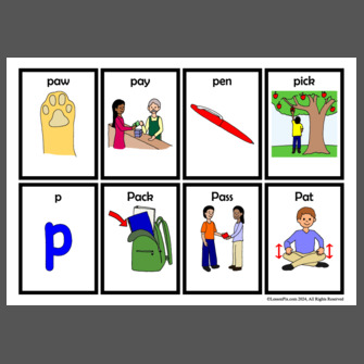 P-initial-CV+CVC-Playing Cards
