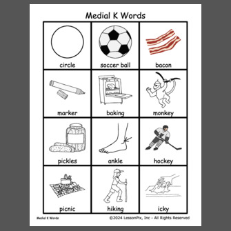 Medial K Words