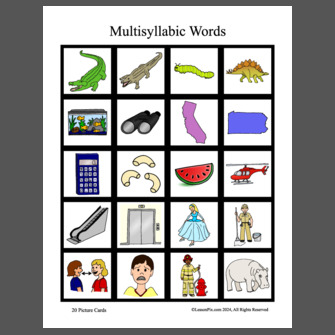 Multisyllabic Words